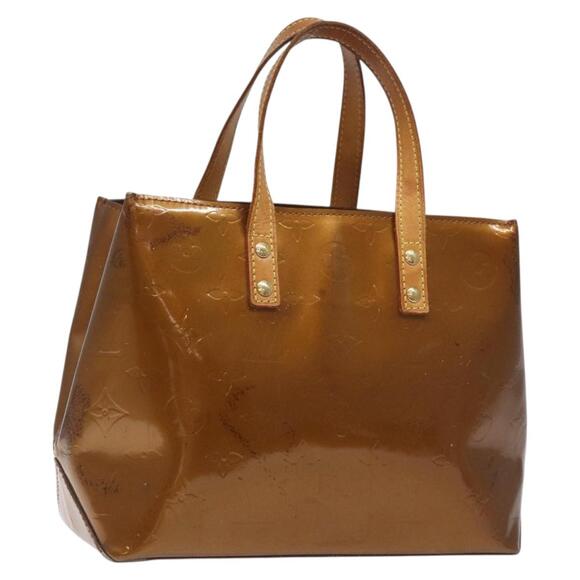 LOUIS VUITTON Monogram Vernis Reade PM Hand Bag Bronze M91146 - Picture 1 of 12